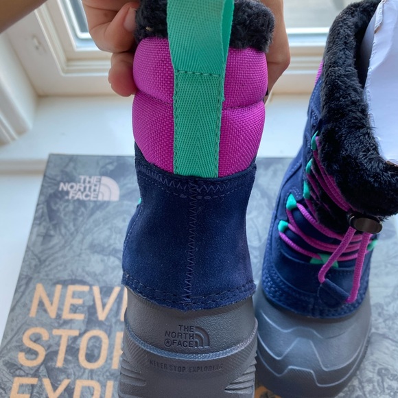 The north face girls blue winter snow boots 10 - Picture 5 of 6